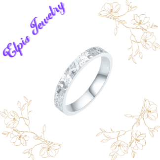 Crushed Ice Ring|Couples birthday, holiday gifts