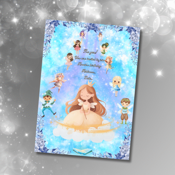 Custom fairy birthday and Anniversary invitation - Image 2
