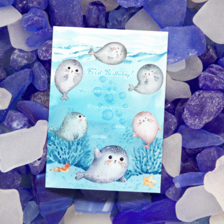 Custom seal birthday invitation|holiday invitation